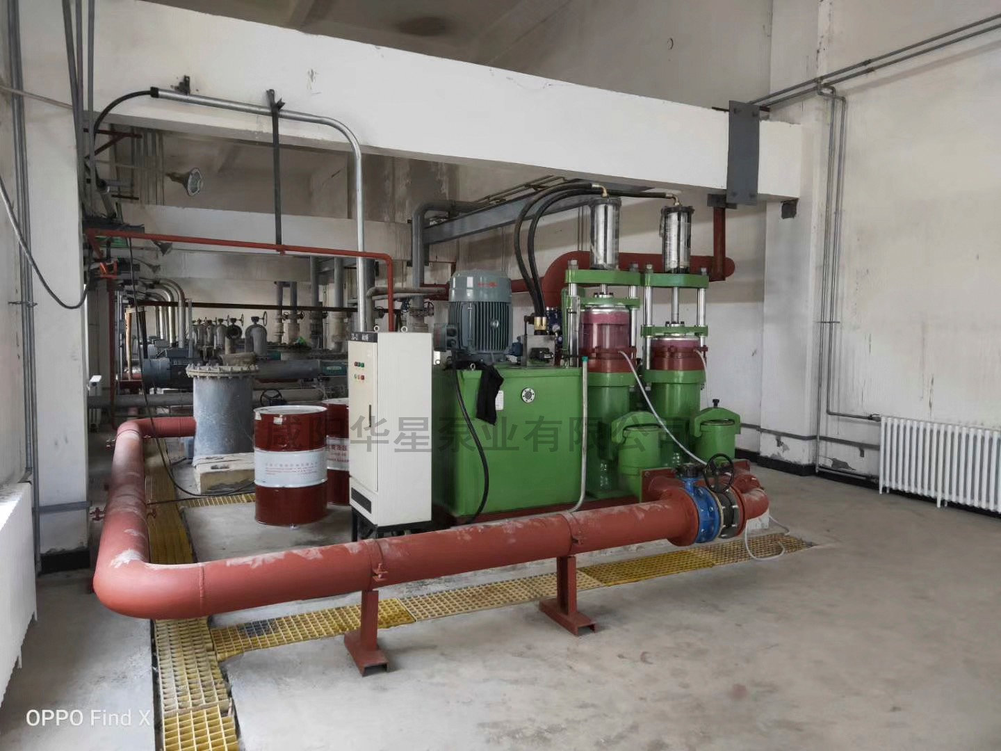 新機(jī)調(diào)試客戶螺桿泵改換柱塞泵1